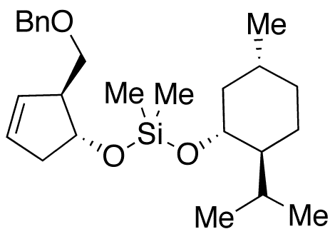 (1R,2S,5R)-1-[(1R,2S)-2-(Benzyloxy)methyl-3-cyclopenten-1-yloxy][[5-methyl-2-(isopropyl)cyclohexyl]oxy]-silane - image 1