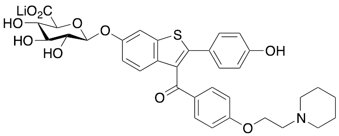 Raloxifene 6-Beta-D-Glucuronide Lithium Salt - image 1