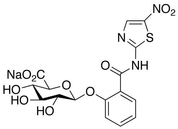 Tizoxanide Glucuronide Sodium Salt - image 1