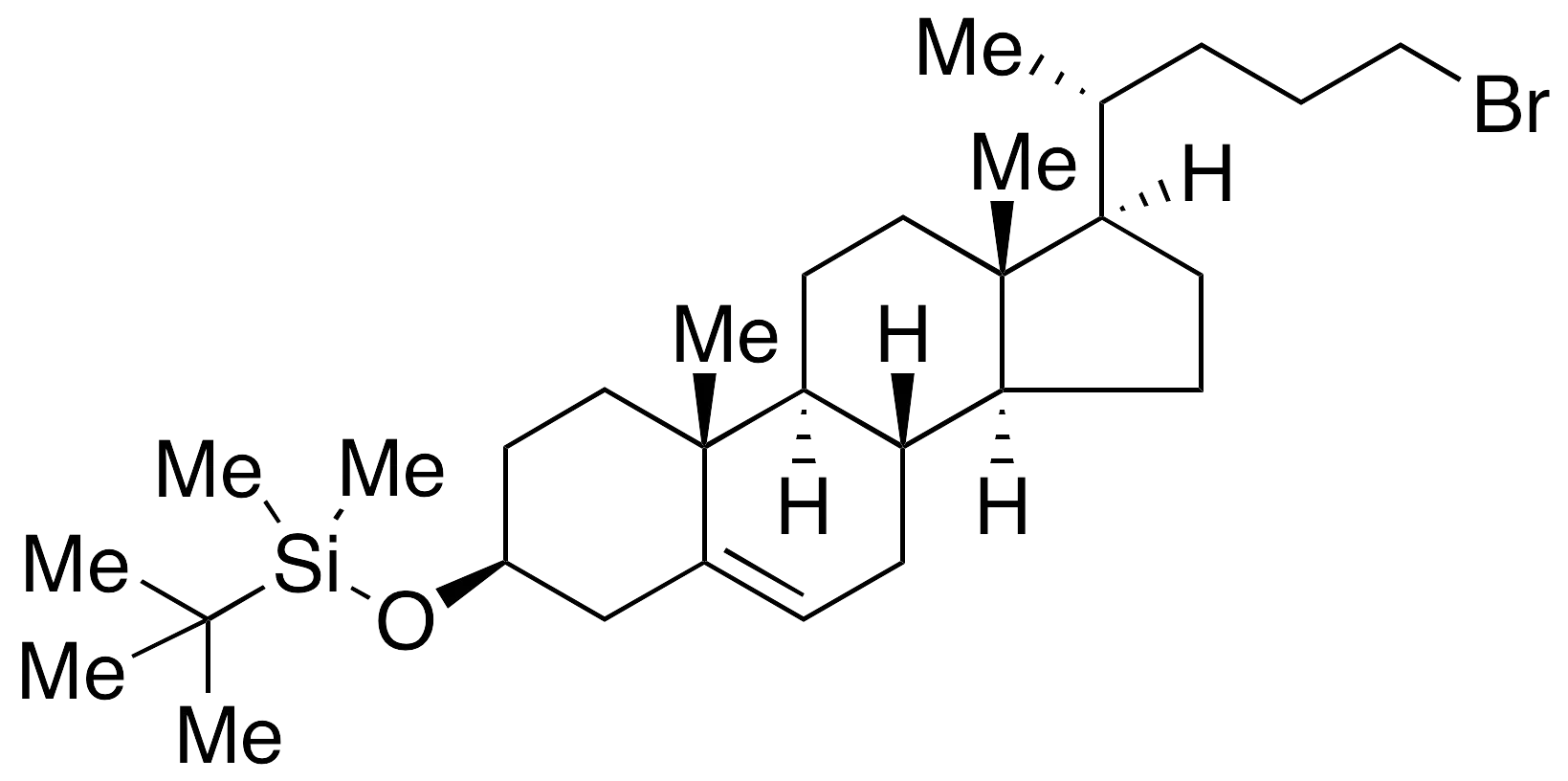 (3Beta)-24-Bromo-3-[(tert-butyl)dimethylsilyloxy]-chol-5-ene - image 1
