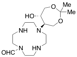 7-[(5R,6S)-6-Hydroxy-2,2-dimethyl-1,3-dioxepan-5-yl]-1,4,7,10-tetraazacyclododecane-1-carboxaldehyde - image 1