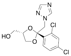 cis-2-(2,4-Dichlorophenyl)-2-(1H-1,2,4-triazol-1-ylmethyl)-1,3-dioxolane-4-methanol - image 1