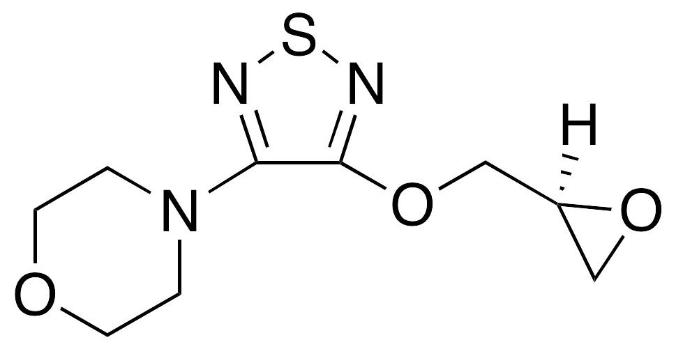 (S)-4-[4-(Oxiranylmethoxy)-1,2,5-thiadiazol-3-yl]morpholine - image 1