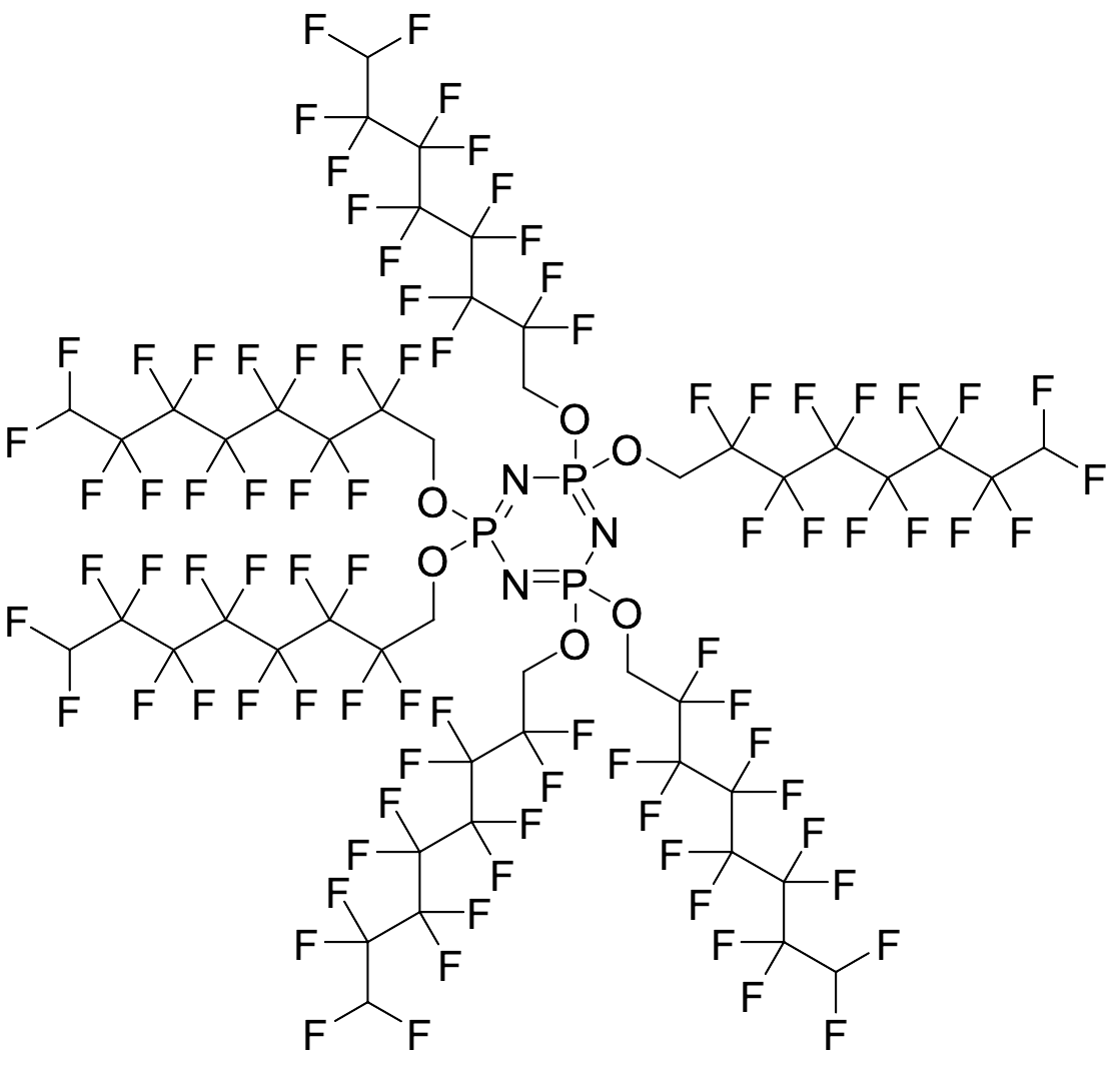 Hexakis(1H,1H,8H-tetradecafluorooctyloxy)phosphazine - image 1
