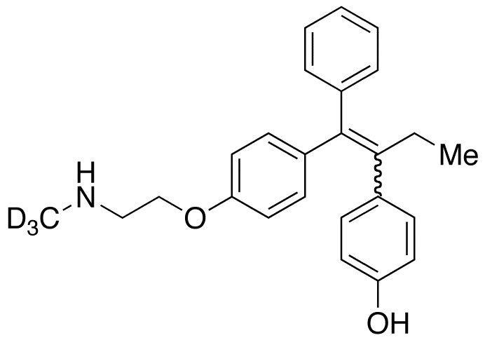 N-Desmethyl-4'-hydroxy Tamoxifen-d3 (E/Z Mixture) - image 1