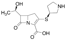 (5R,6S)-6-[(1R)-1-Hydroxyethyl]-7-oxo-3-[(3R)-3-pyrrolidinylthio]-1-azabicyclo[3.2.0]hept-2-ene-2-carboxylic Acid (>90%) - image 1