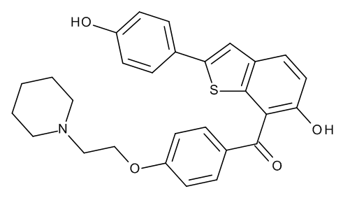 3-Des[4-(2-Piperidinyl)ethoxy]benzoyl-7-[4-(2-Piperidinyl)ethoxy]benzoyl Raloxifene - image 1