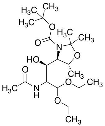 (4R,5R)-tert-Butyl 4-((1R)-2-acetamido-3,3-diethoxy-1-hydroxypropyl)-2,2,5-trimethyloxazolidine-3-carboxylate - image 1