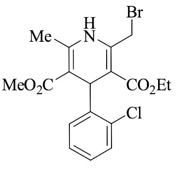 3-Ethyl 5-Methyl 2-(bromomethyl)-4-(2-chlorophenyl)-6-methyl-1,4-dihydropyridine-3,5-dicarboxylate - image 1