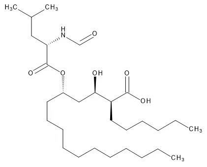 (2S,3R,5S)-5-[(N-Formyl-L-leucyl)oxy]-2-hexyl-3-hydroxyhexadecanoic Acid (Orlistat Impurity) - image 1