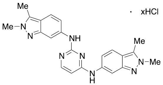 N2,N4-Bis(2,3-dimethyl-2H-indazol-6-yl)-2,4-pyrimidinediamine Hydrochloride - image 1