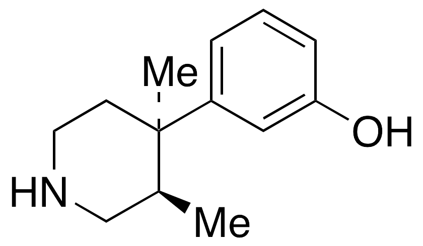 (+)-(3R,4R)-3,4-Dimethyl-4-(3-hydroxyphenyl)piperidine - image 1