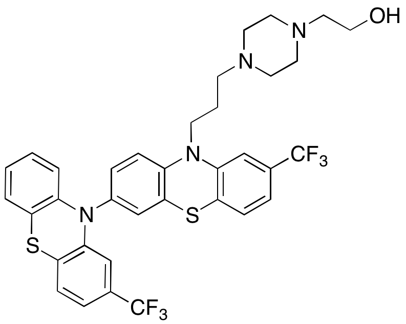 2-(4-(3-(2',8-Bis(trifluoromethyl)-10H-[3,10'-biphenothiazin]-10-yl)propyl)piperazin-1-yl)ethanol - image 1