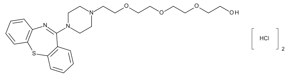 2-[2-[2-[2-[4-(Dibenzo[b,f][1,4]thiazepin-11-yl)piperazin-1-yl]ethoxy]ethoxy]ethoxy]ethanol Dihydrochloride - image 1