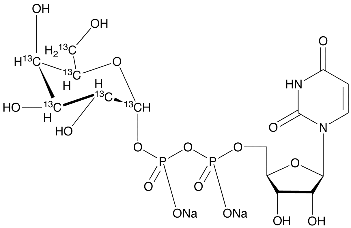 Uridine Diphosphate-Alpha-D-galactose Disodium Salt-13C6 - image 1