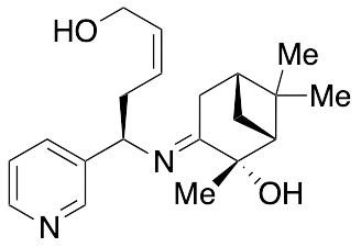 (1R,2S,5R)-3-[[(1S,3Z)-5-Hydroxy-1-(3-pyridinyl)-3-penten-1-yl]imino]-2,6,6-trimethyl-bicyclo[3.1.1]heptan-2-ol - image 1