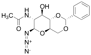 2-Acetamido-4,6-O-benzylidene-2-deoxy-Beta-D-glucopyranosyl Azide - image 1
