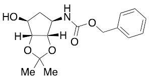 Phenylmethyl ester N-[(3aS,4R,6S,6aR)-tetrahydro-6-hydroxy-2,2-dimethyl-4H-cyclopenta-1,3-dioxol-4-yl]-Carbamic acid - image 1