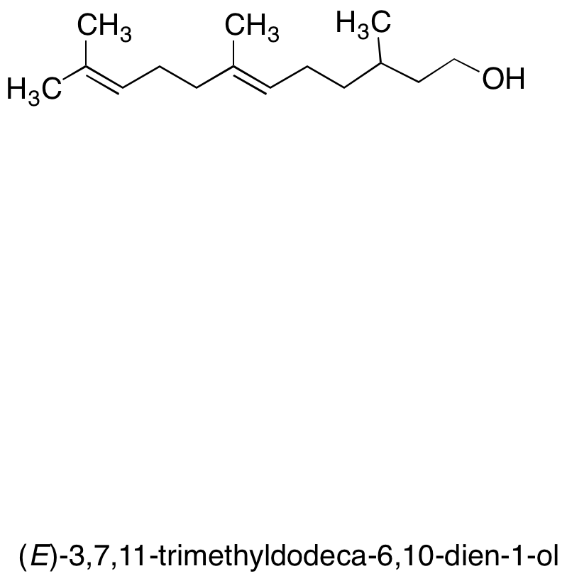 (E)-3,7,11-Trimethyldodeca-6,10-dien-1-ol - image 1