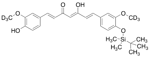 O-tert-Butyl-dimethylsilyl Curcumin-d6 - image 1