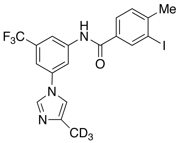 3-Iodo-4-methyl-N-[3-(4-methyl-1H-imidazol-1-yl)-5-(trifluoromethyl)phenyl]benzamide-d3 - image 1