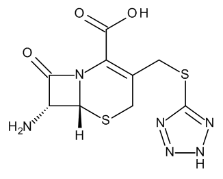 (6R-trans)-7-Amino-8-oxo-3-[(1H-tetrazol-5-ylthio)methyl]-5-thia-1-azabicyclo[4.2.0]oct-2-ene-2-carboxylic Acid - image 1