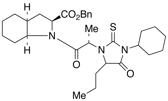 (2S,3aS,7aS)-1-[(2S)-2-[3-Cyclohexyl-2-thioxo-4-oxo-5-propyl-1-imidazolidinyl]-1-oxopropyl]octahydro-1H-indole-2-carboxylic Acid Benzyl Ester - image 1