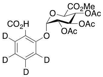 Methyl 1-(2-Carboxyphenyl)-2,3,4-tri-O-acetyl-Alpha-D-glucopyranuronate-d4 - image 1