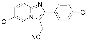 6-Chloro-2-(4-chlorophenyl)imidazo[1,2-a]pyridine-3-acetonitrile - image 1