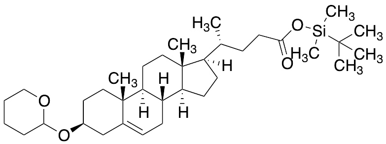 TBDMS-(3Beta)-3-[(Tetrahydro-2H-pyran-2-yl)oxy]-chol-5-en-24-oic Acid - image 1