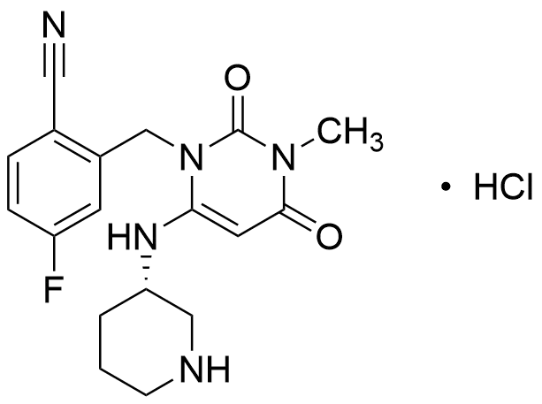 (S)-4-Fluoro-2-((3-methyl-2,4-dioxo-6-(piperidin-3-ylamino)-3,4-dihydropyrimidin-1(2H)-yl)methyl)benzonitrile Hydrochloride - image 1
