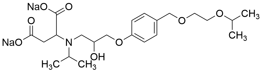 N-(2-Hydroxy-3-(4-((2-isopropoxyethoxy)methyl)-phenoxy)propyl)-N-isopropylaspartic acid disodium salt - image 1