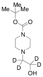 1,1-Dimethylethyl 4-(2-Hydroxyethyl)piperazine-1-carboxylate-d4 - image 1