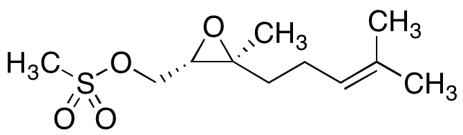 (2S-trans)-3-Methyl-3-(4-methyl-3-pentenyl)-oxiranemethanol Methanesulfonate - image 1