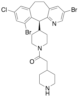1-{4-[(2S)-6,15-Dibromo-13-chloro-4-azatricyclo[9.4.0.0]pentadeca-1(15),3,5,7,11,13-hexaen-2-yl]piperidin-1-yl}-2-(piperidin-4-yl)ethan-1-one - image 1