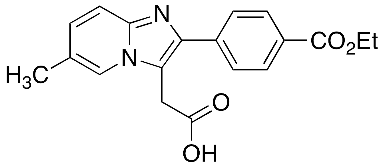 2-[4-(Ethoxycarbonyl)phenyl]-6-methyl-imidazo[1,2-a]pyridine-3-acetic Acid - image 1