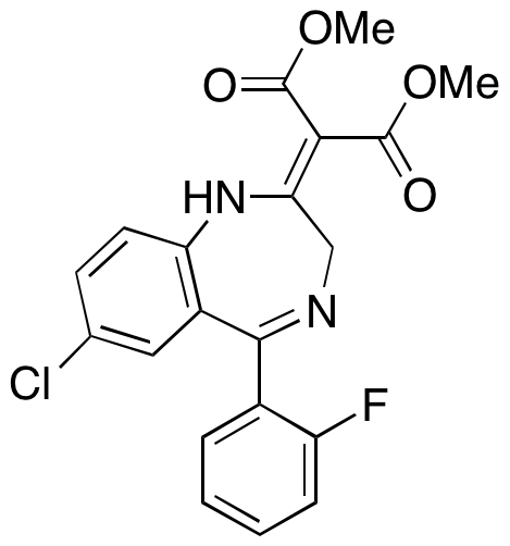 [7-Chloro-5-(2-fluorophenyl)-1,3-dihydro-2H-1,4-benzodiazepin-2-ylidene]propanedioic Acid Dimethyl Ester - image 1