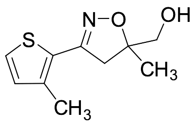 4,5-Dihydro-5-methyl-3-(3-methyl-2-thienyl)-5-isoxazolemethanol - image 1