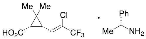 (1S-cis)-3-(2-Chloro-3,3,3-trifluoro-1-propenyl)-2,2-dimethylcyclopropanecarboxylic Acid (R)-Alpha-Methylbenzenemethanamine - image 1