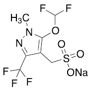 (5-(Difluoromethoxy)-1-methyl-3-(trifluoromethyl)-1H-pyrazol-4-yl)methanesulfonic Acid Sodium Salt - image 1