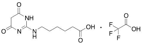 6-(4,6-Dioxo-1,4,5,6-tetrahydropyrimidin-2-yl-amino)hexanoic Acid Trifluoroacetate - image 1