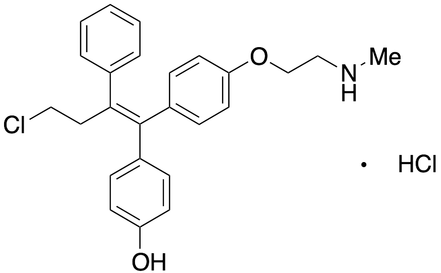N-Desmethyl 4-Hydroxy Toremifene Hydrochloride - image 1