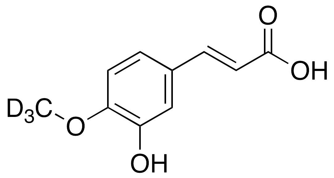 3-Hydroxy-4-methoxycinnamic Acid-d3 (Isoferulic Acid-d3) - image 1