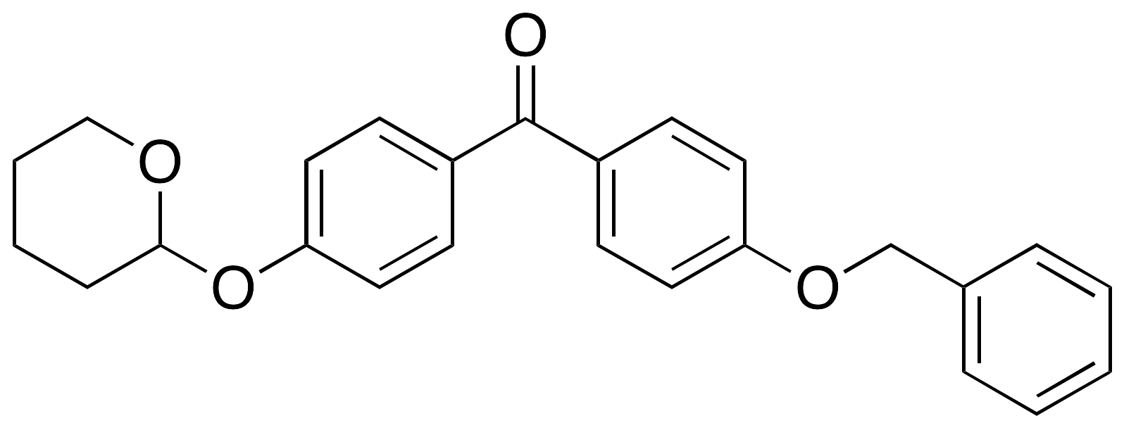 [4-(Phenylmethoxy)phenyl][4-[(tetrahydro-2H-pyran-2-yl)oxy]phenyl]-methanone - image 1