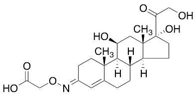 Hydrocortisone 3-(O-Carboxymethyl)oxime (E/Z Mixture) - image 1