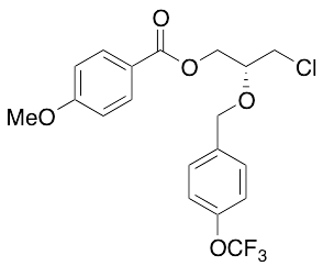 (2R)-3-Chloro-2-[[4-(trifluoromethoxy)phenyl]methoxy]propyl ester 4-Methoxybenzoic Acid - image 1