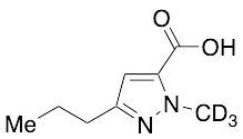 1-Methyl-3-propyl-1H-pyrazole-5-carboxylic Acid-d3 - image 1