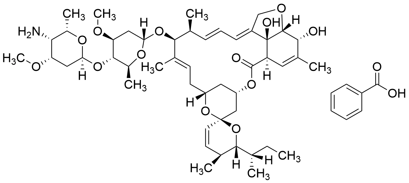 (4′′R)-4′′-Amino-5-O-demethyl-4′′-deoxyavermectin A1alpha Benzoate - image 1