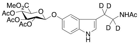 N-Acetyl Serotonin-d4 Tri-O-acetyl-Beta-D-glucuronide Methyl Ester - image 1