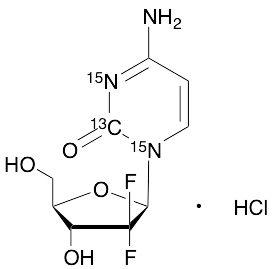 Gemcitabine-13C,15N2 Hydrochloride - image 1
